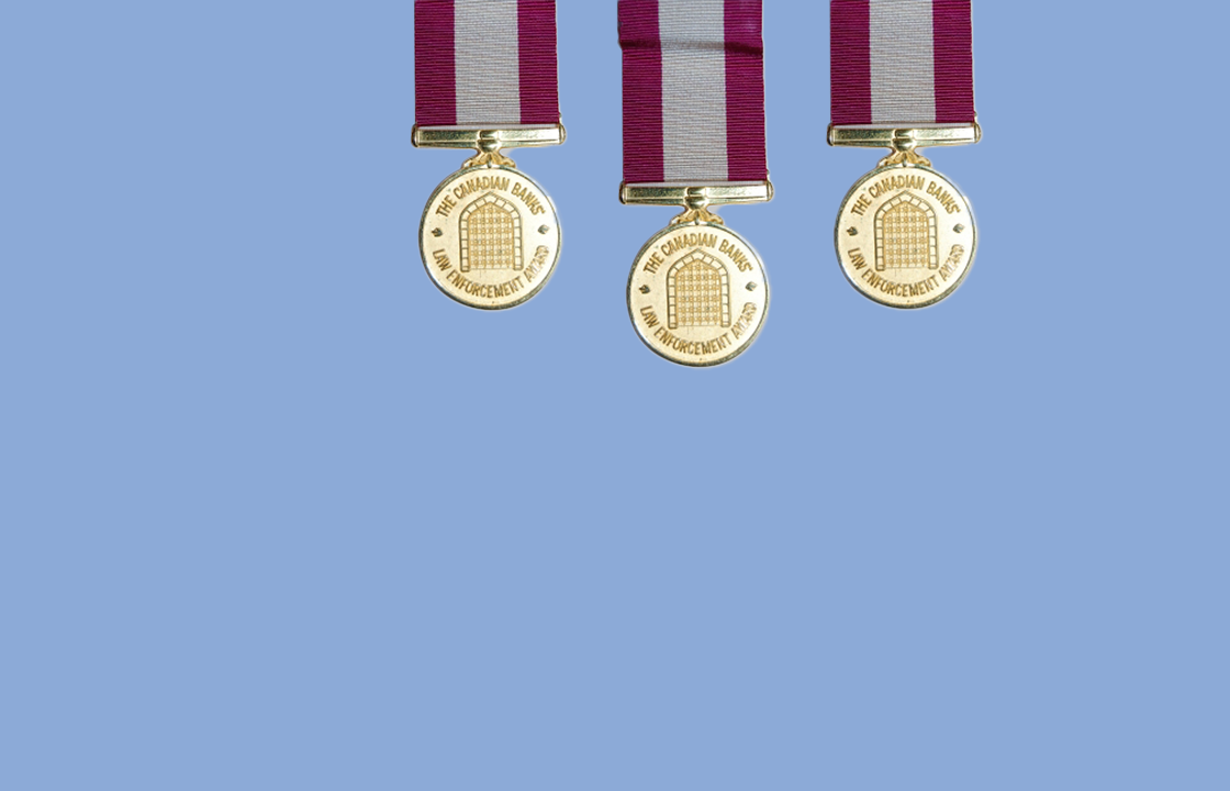 the canadian banks' law enforcement award medallion